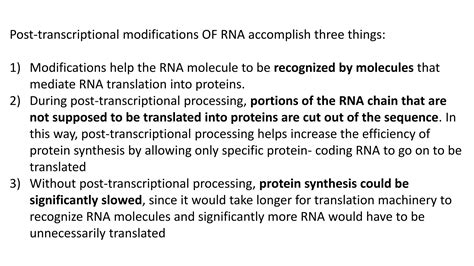 Post transcriptional modification | PPTX