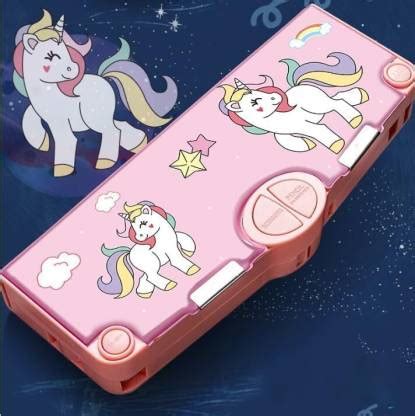 Flipkart.com | Neel Unicorn Theme Magnetic Pencil case Pencil Box for ...
