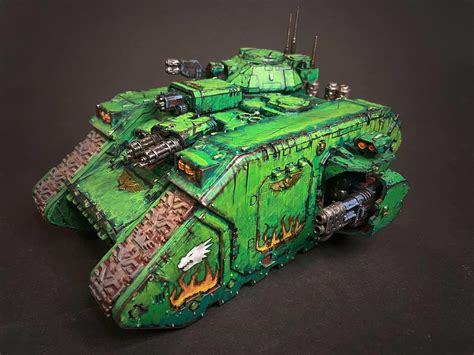 Salamanders Land Raider Redeemer Command Vehicle : r/Salamanders40k