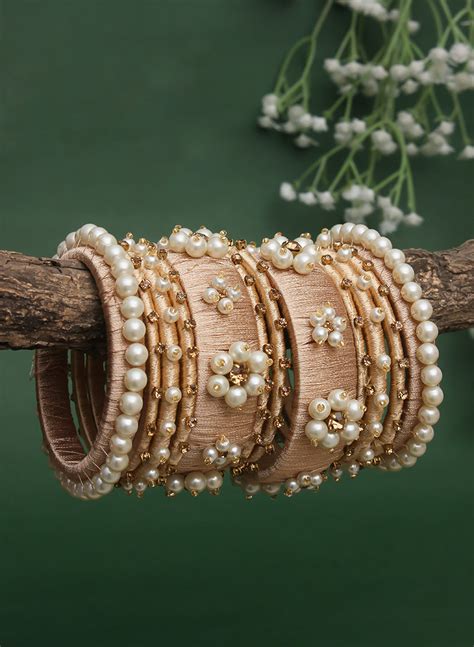 Salina Beige Bangle Set – Phuljhadi