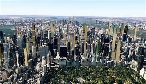 美国纽约曼哈顿下城的高楼大厦视频特效素材-千库网