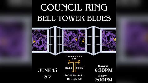 Council Ring w/ Bell Tower Blues, Transfer Co. Ballroom, Raleigh, 15 ...
