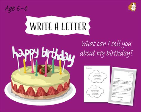 Write A Letter: What Can I Tell You About My Birthday? (6-9 years) by ...