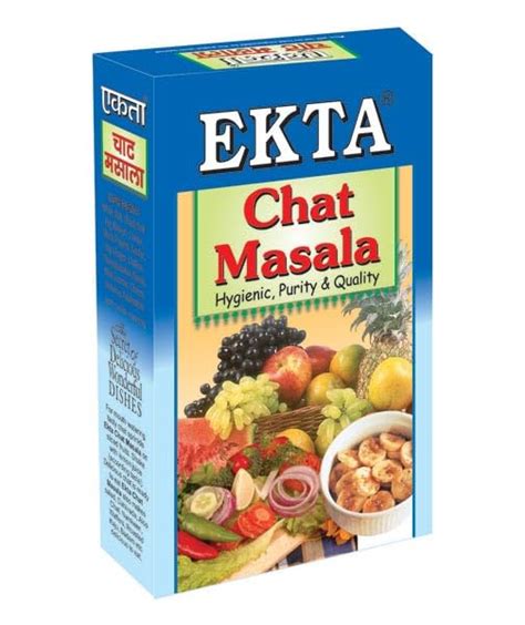 EKTA® - Natural (100%) Chat Masala Ultimate Taste | Indian Masala ...