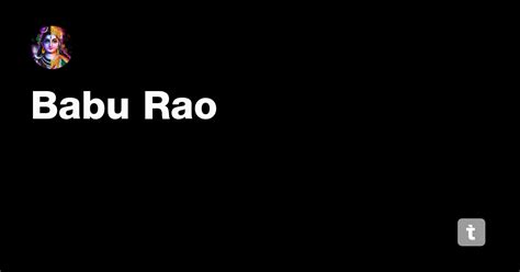 Babu Rao — Teletype