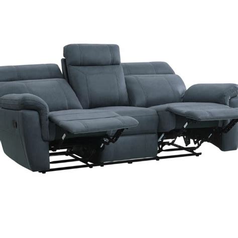 BH Serenity Blue 3-Seater Recliner - BuildHUB