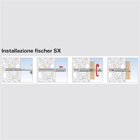 Buy Fischer SX, 80 Dowels Kit with Screw for Mounting on Wall Full and ...