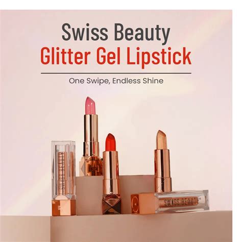 Swiss Beauty Glitter Color Change Gel Lipstick | Moisturising | Glossy ...
