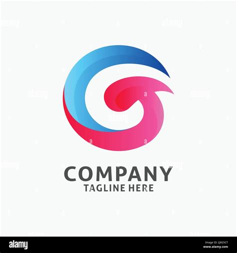 Letter G unique logo design Stock Vector Image & Art - Alamy