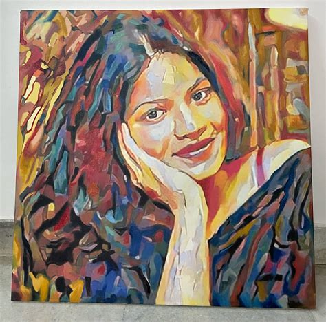Commissioned Abstract Oil Portrait Painting – VarTOONS – Varun's Art ...