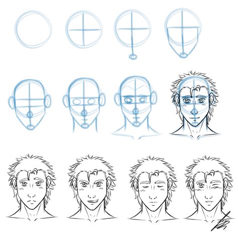 Image result for How to Draw Faces Front View
