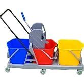 TARGET HYGIENE 3 Bucket MOP Wringer Trolley | 3 Bucket Wringer Trolley ...