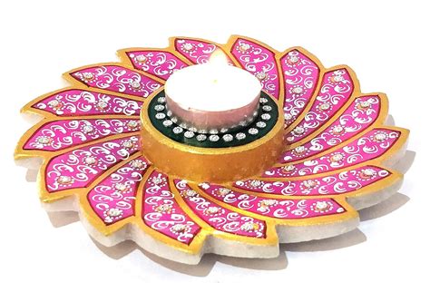 Buy Shivoham® - Exclusive Handcrafted Makrana Marble Meenakari, Tea ...