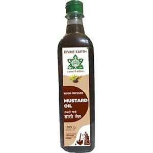 DIVINE EARTH Wood Pressed Pure Black Mustard/Sarson Oil 1000 ML ...