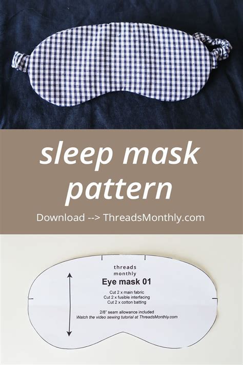 Image result for Sleep Mask Pattern