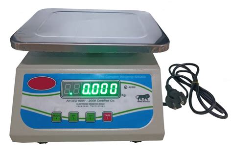 ACU-CHECK Weight Machine 30kg Scale Digital For Shop Chargeable Front ...