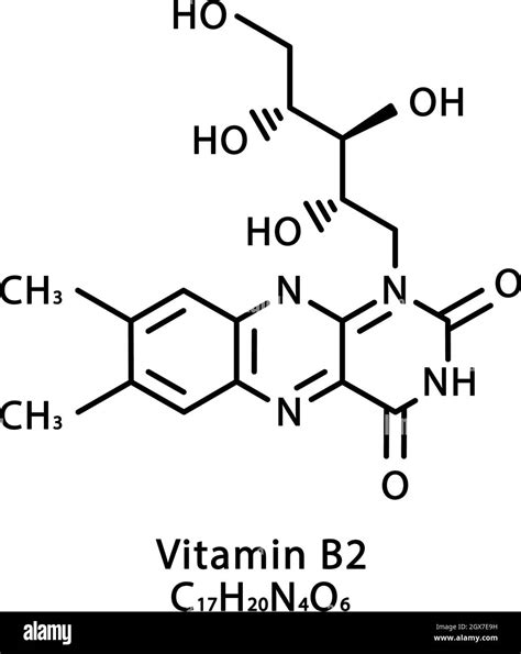 Vitamin B2 Chemical Structure