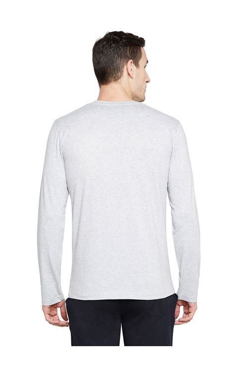 Buy Bodyactive Men Grey Melange Round-Neck T-Shirt-TS101-GRML Online ...
