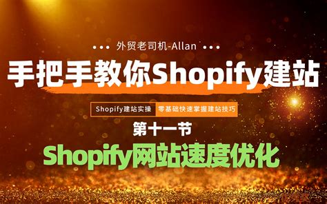 手把手教你Shopify独立站建站第十一节【Shopify网站速度测试与优化】_哔哩哔哩 (゜-゜)つロ 干杯~-bilibili
