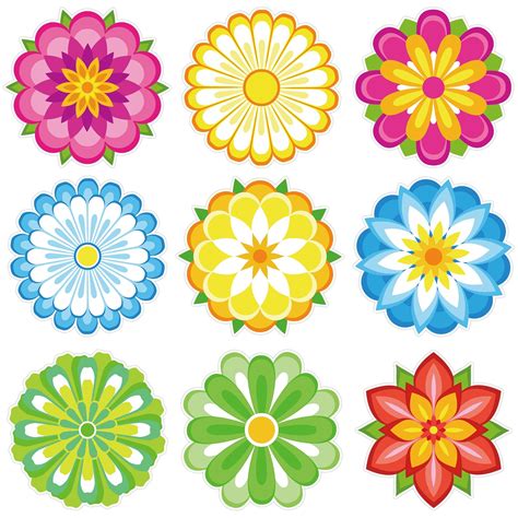 Printable Flower Cutouts | Calendar Hexagon