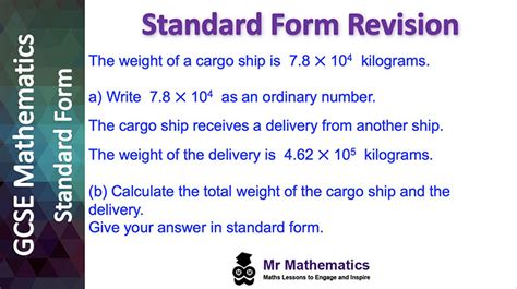 Image result for MathsWatch Answers Standard Form