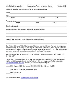 Fillable Online lindagraham-mft Mindful Self-Compassion Registration ...