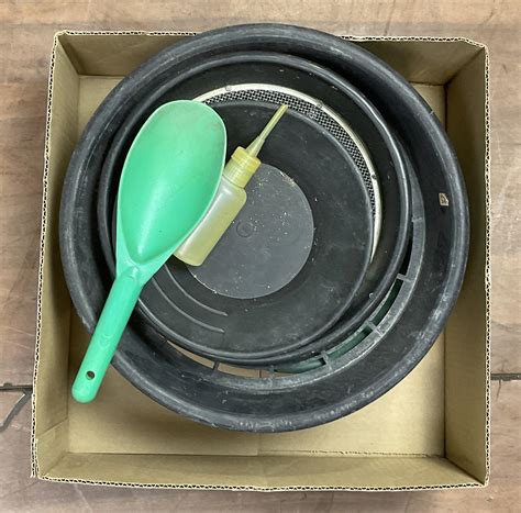 Lot - Golding Mining Equipment, Shifter Bowls, Scooper