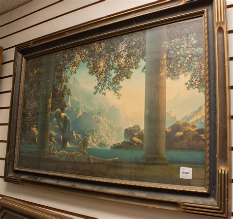 Lot - MAXFIELD PARRISH PRINT, "DAYBREAK," IN RECTANGULAR