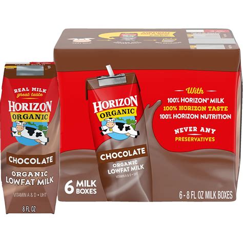 Amazon.com: Horizon Organic Shelf Stable 1% Lowfat Chocolate Milk Boxes ...