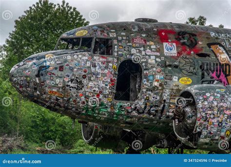 Abandoned Douglas C-47 Airplane Stock Photo - Image of yugoslavia ...