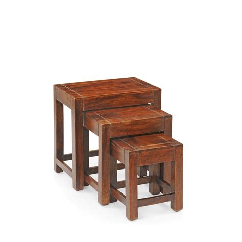 Royaloak Jade Nested Stool (Honey Brown) : Amazon.in: Home & Kitchen
