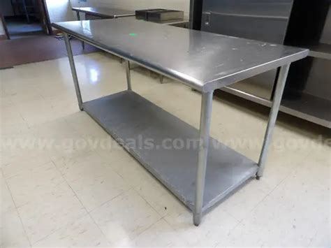Stainless Steel Preparation Table | GovDeals