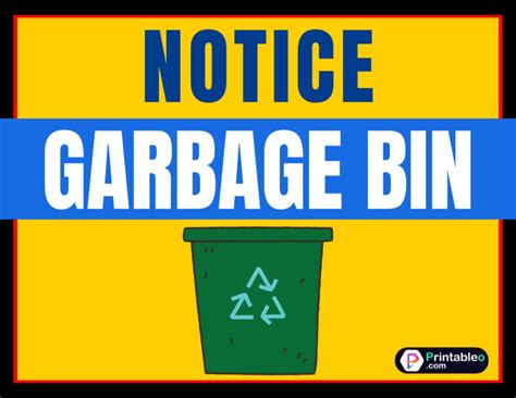 Image result for Household Garbage Sign