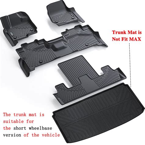 Floor Mats & Trunk mat for Ford Expedition 2018-2023 2024-7 Seats(2 Row ...