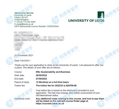 【英国留学】利兹大学可持续性与商业理学研究生学费-申请要求-offer - 知乎