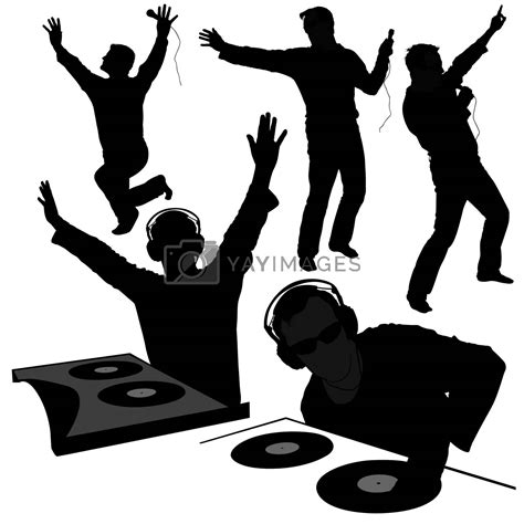 DJ Silhouettes by illustratorCZ Vectors & Illustrations with Unlimited Downloads - Yayimages