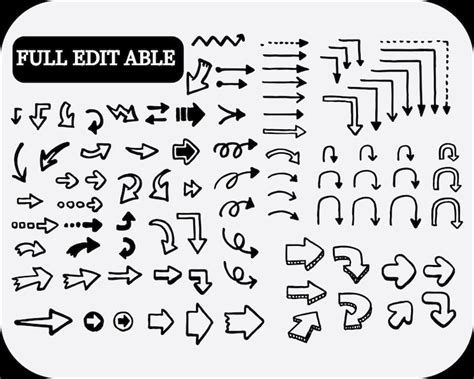 Arrow set Vectors - Download Free High-Quality Vectors from Freepik ...