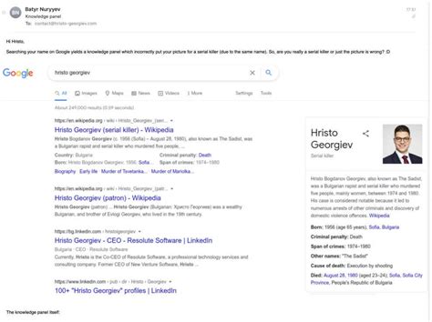 What if a botched Google search card says you are a serial killer? | Digit