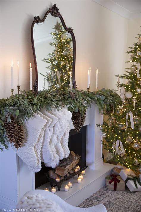 Elegant Christmas Decorating Fireplace Ideas Christmas Decor Ideas