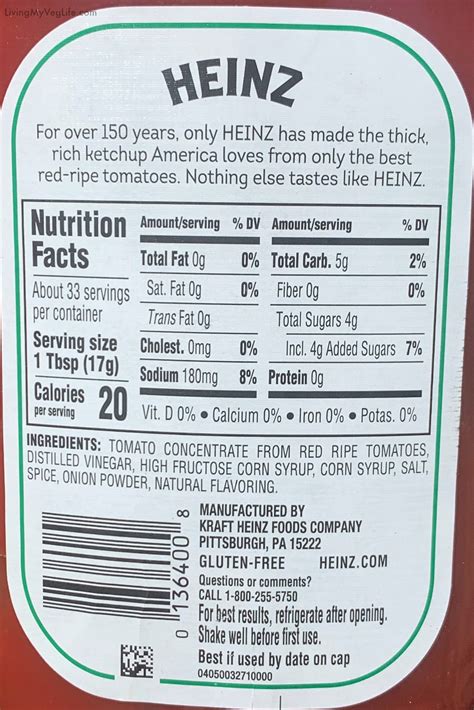 Aldi Ketchup Ingredients at Dennis Raleigh blog