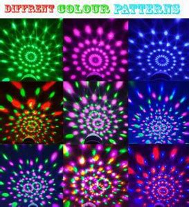Shine Art LED Crystal Rotating Bulb Amazing lighting Effect And Long ...
