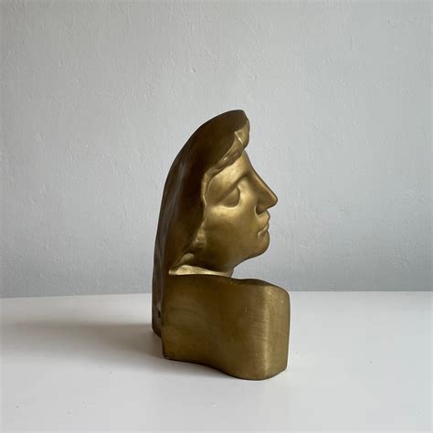 Patinated Plaster Bust of a Dying Slave, Michelangelo, Cast by Mulaza ...