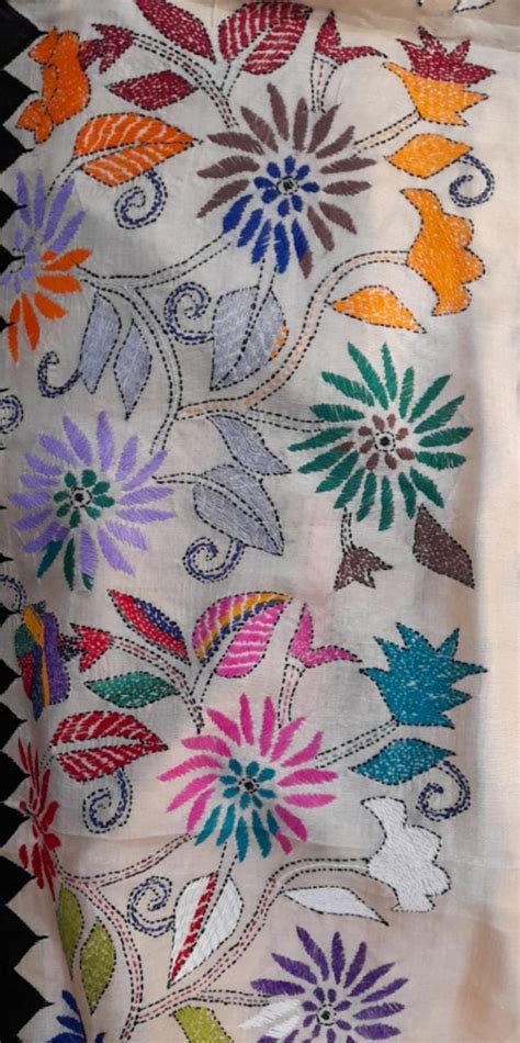 Kantha Stitch Sarees - Unique Kantha Stitch Sarees at Lowest Prices in ...