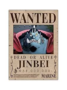 ComicSense.xyz One Piece Anime Jinbei Wanted Bounty Poster : Amazon.in ...
