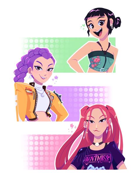 Arte do KPop Demon Hunters