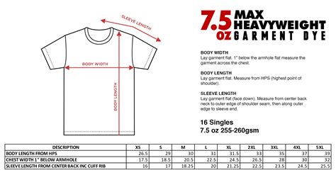 Shaka Wear 7.5oz Max Heavyweight Garment Dye T-Shirt - Large Sizes – Shakawear.com