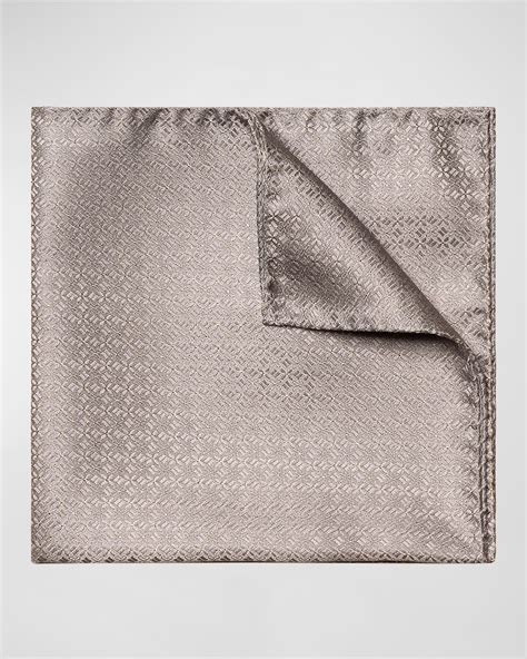 Eton Men's Paisley Silk Pocket Square | Neiman Marcus