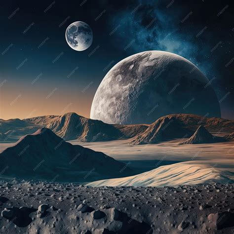 Space Planets And The Moon