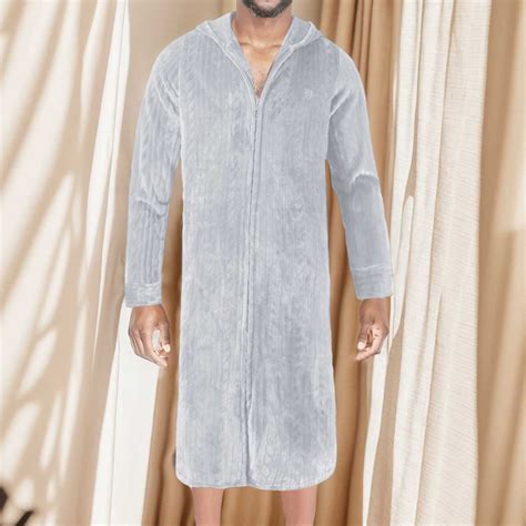 Mens Summer Robes Men'S Robes Lightweight Silk Cotton Robe Thick, Long ...