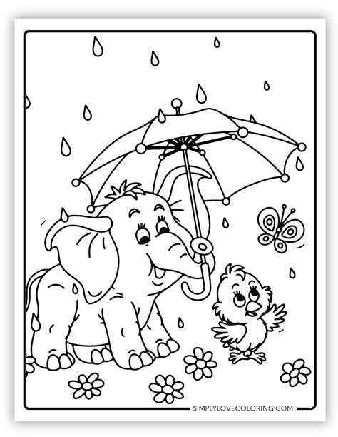 35 Rain Coloring Pages (Free PDF Printables) - Simply Love Coloring